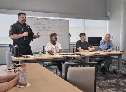 People sitting around a table