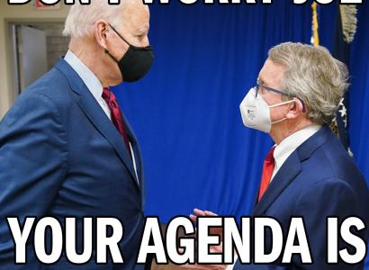 Biden and Mike Dewine 