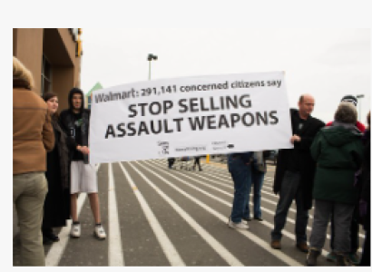 Protest against assault weapons