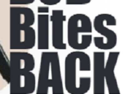 Words in black Bob Bites Back