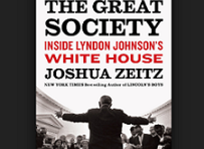 White book cover with a photo of the back of a man holding his arms out wide and the title of the book and author name 