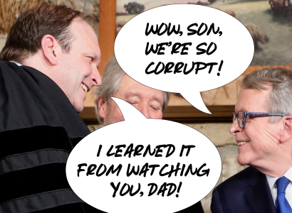 Cartoon about DeWine