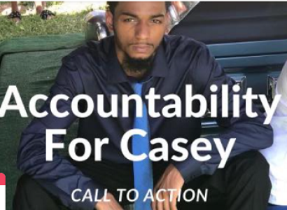 Name of event and photo of Casey