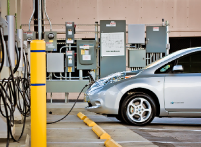 Electric car charging station
