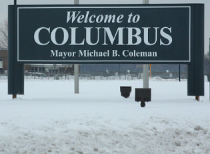 Welcome to Columbus sign