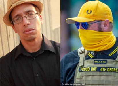 Two men, one black, one white
