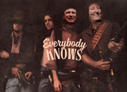 Bob and Dan faces on men on Desperado album