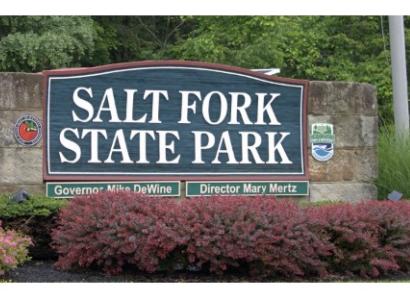 Sign for Salt Fork State Park