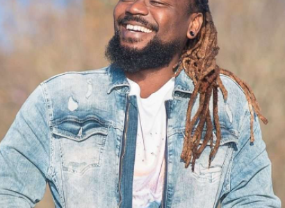 Black man smiling