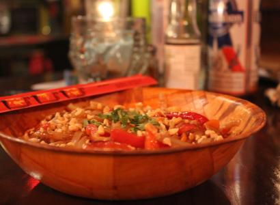 Spicy Peanut Pasta (vegan style)