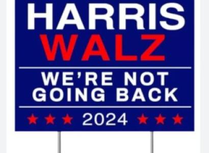 Harris yard sign