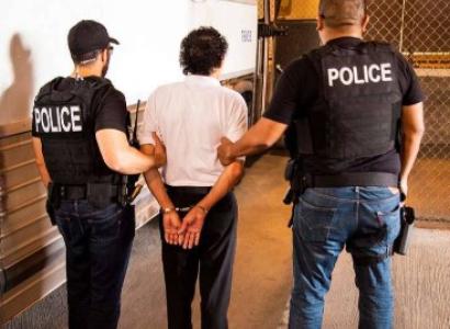 Police arresting someone