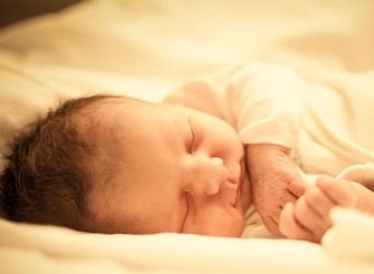 Sleeping newborn infant