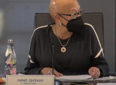 Black woman on panel