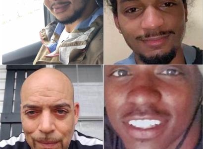Four faces of black men