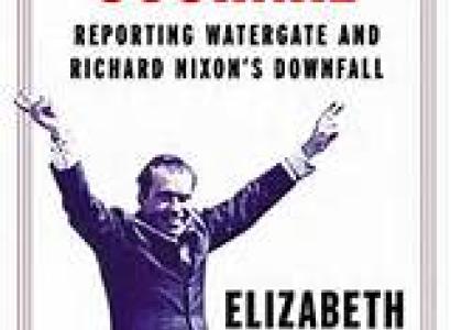 Book Cover with photo of Nixon doing peace signs