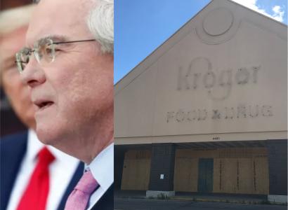 Kroger store and old man