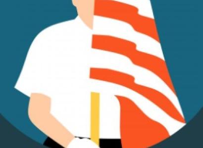 Man with flag