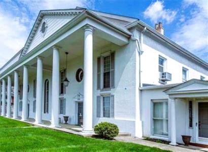 Large white building