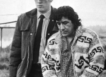 Leonard Peltier 48 years ago being arrested