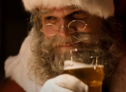 Santa drinking alcohol