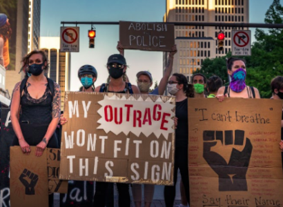 Sign saying My outrage won't fit on this sign