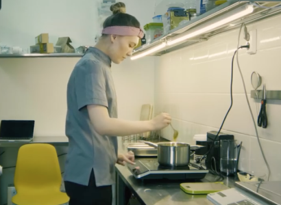 Someone cooking