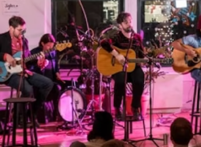 Band playing on stage