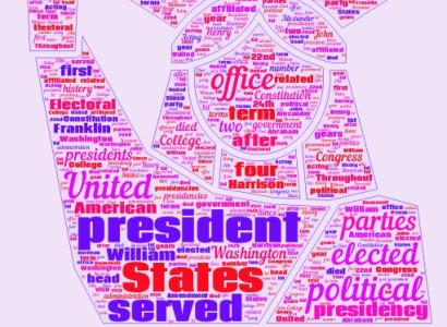 Statue of Liberty made up of names of US presidents