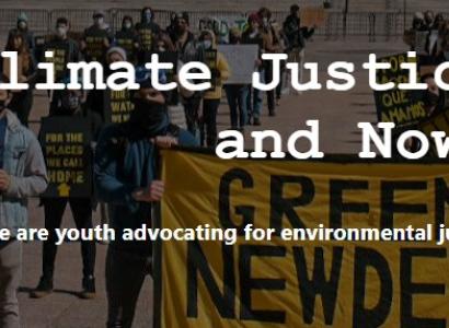 People marching for climate justice