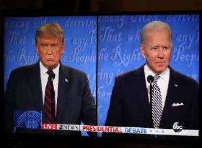 Trump and Biden from the recent TV debate
