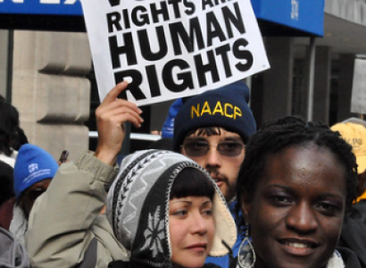 Protest about voting rights