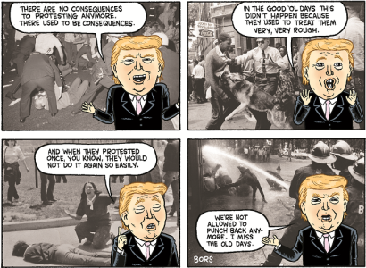 Comic about protesting