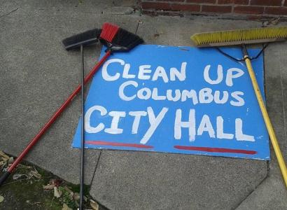 Clean up City Hall sign