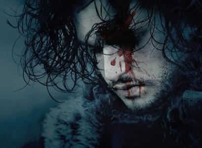 John Snow with blood