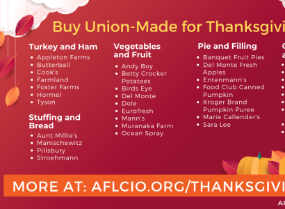 List of union foods