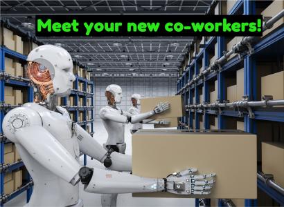 Robot in a warehouse