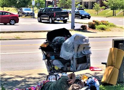 Houseless person's stuff