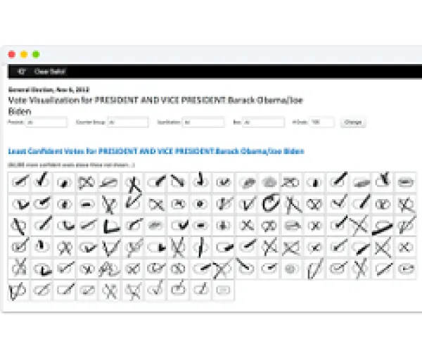 Lots of different types of Xs and checkmarks