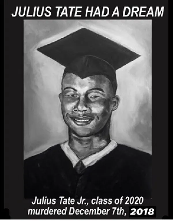 Black man in a graduation hat