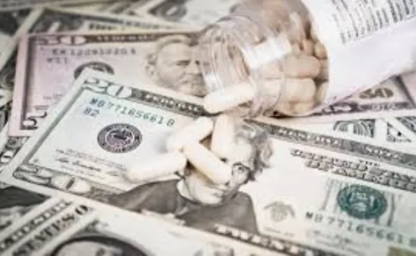 Twenty dollar bills and pills