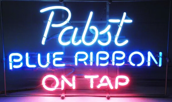 Pabst Blue Ribbon sign