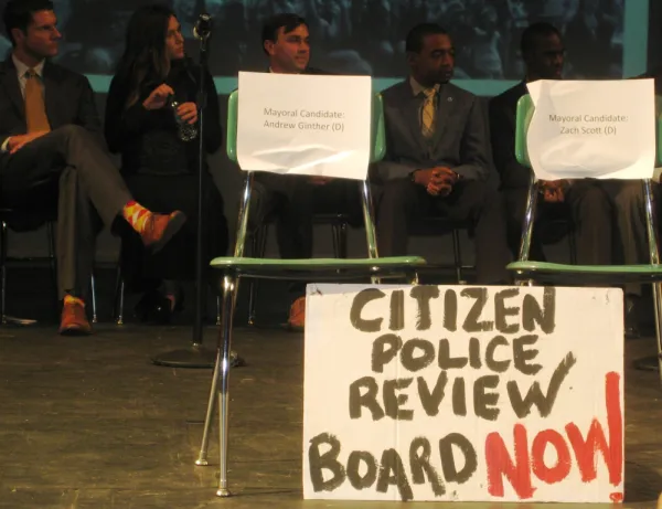 Conspicuously absent: mayoral candidates Andrew Ginther and Zach Scott