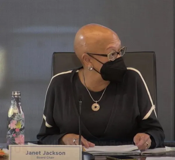 Black woman on panel