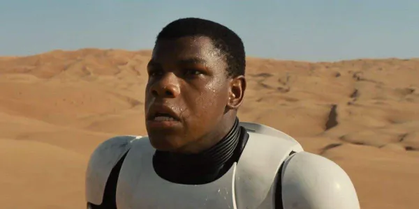 Star Wars character John Boyega in space suit 