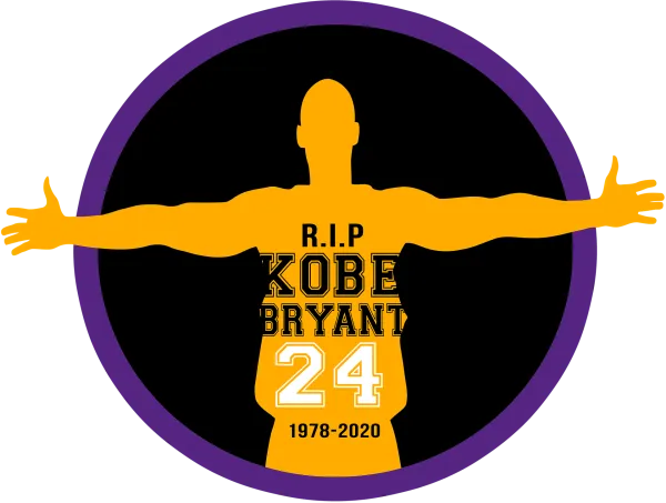 Drawing of Kobe Bryant and words R.I.P Kobe Bryant