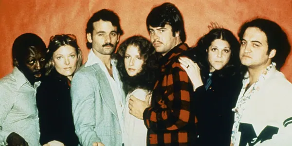 An early photo of Saturday Night Live cast members