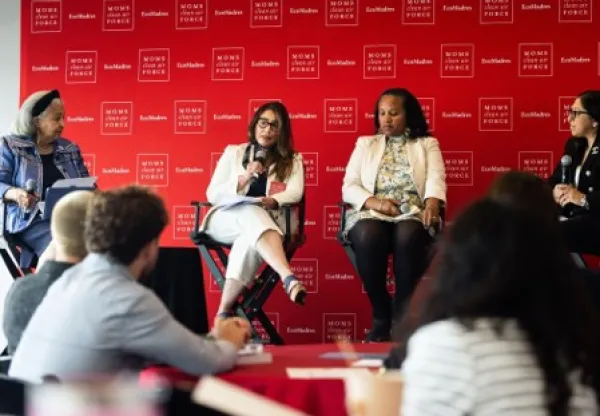 Women being interviewed