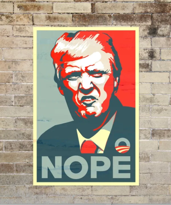 Trump and word NOPE