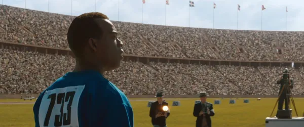 Jesse Owens on a field